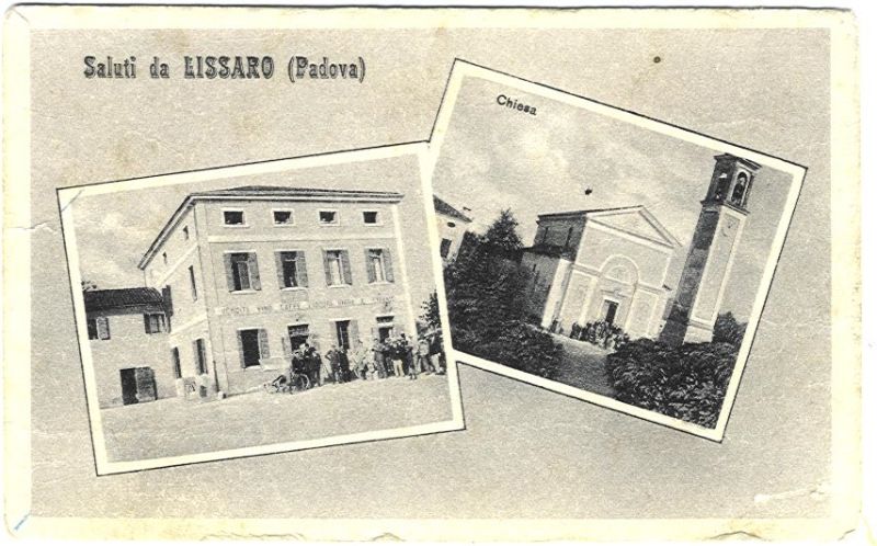 Cartolina ca' Trevisan e chiesa