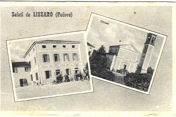 Cartolina ca' Trevisan e chiesa